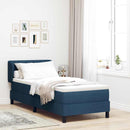 vidaXL Boxspring ágy matraccal matracmal Kék 80 x 200 cm szövet