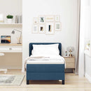 vidaXL Boxspring ágy matraccal matracmal Kék 80 x 200 cm szövet