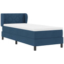 vidaXL Boxspring ágy matraccal matracmal Kék 80 x 200 cm szövet