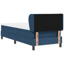 vidaXL Boxspring ágy matraccal matracmal Kék 80 x 200 cm szövet