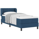vidaXL Boxspring ágy matraccal matracmal Kék 80 x 200 cm szövet