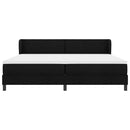 vidaXL Boxspring ágy matraccal matracmal Fekete 200 x 200 cm szövet