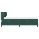vidaXL Box Spring Ágy Matraccal Sötétszürke 80x200 cm Bársonyos