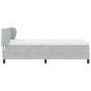vidaXL Box Spring Ágy Matraccal Sötétszürke 80x200 cm Bársonyos