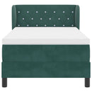 vidaXL Box Spring Ágy Matraccal Sötétszürke 80x200 cm Bársonyos