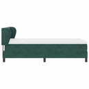 vidaXL Box Spring Ágy Matraccal Sötétszürke 80x200 cm Bársonyos