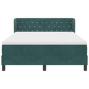 vidaXL Box Spring Ágy Matraccal Sötétszürke 80x200 cm Bársonyos