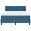 vidaXL Box Spring Ágy Matraccal Sötétszürke 80x200 cm Bársonyos