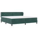 vidaXL Box Spring Ágy Matraccal Sötétszürke 80x200 cm Bársonyos