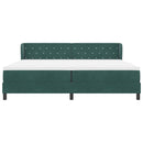 vidaXL Box Spring Ágy Matraccal Sötétszürke 80x200 cm Bársonyos