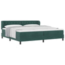 vidaXL Box Spring Ágy Matraccal Sötétszürke 80x200 cm Bársonyos