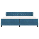 vidaXL Box Spring Ágy Matraccal Sötétszürke 80x200 cm Bársonyos