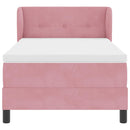 vidaXL Box Spring Ágy Matraccal Sötétszürke 80x200 cm Bársonyos