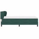vidaXL Box Spring Ágy Matraccal Sötétszürke 80x200 cm Bársonyos
