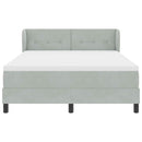 vidaXL Box Spring Ágy Matraccal Sötétszürke 80x200 cm Bársonyos