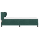 vidaXL Box Spring Ágy Matraccal Sötétszürke 80x200 cm Bársonyos