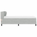 vidaXL Box Spring Ágy Matraccal Sötétszürke 80x200 cm Bársonyos