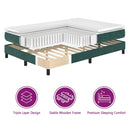 vidaXL Box Spring Ágy Matraccal Sötétszürke 80x200 cm Bársonyos