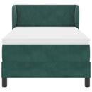 vidaXL Box Spring Ágy Matraccal Sötétszürke 80x200 cm Bársonyos