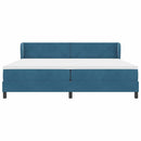 vidaXL Box Spring Ágy Matraccal Sötétszürke 80x200 cm Bársonyos