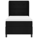 vidaXL Boxrugós ágy matracmal fejtámlával Fekete 100 x 200 cm szövet