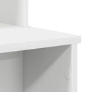 vidaXL Íróasztal tárolóval Fehér 120.5 x 44 x 88.5 cm Faanyag