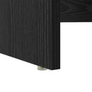 vidaXL Íróasztal tárolóval Fekete tölgy 120.5 x 44 x 88.5 cm Faanyag