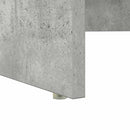 vidaXL Íróasztal tárolóval Beton szürke 120.5 x 44 x 88.5 cm Faanyag