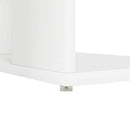 vidaXL Íróasztal tárolóval polcokkal Fehér 130 x 50.5 x 75 cm Faanyag