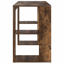 vidaXL Íróasztal tárolóval Füstölt tölgy 130 x 50.5 x 75 cm Faanyag