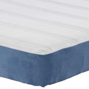 vidaXL Ágy Matrac matracmal Kék 180 x 200 cm szövet