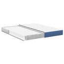 vidaXL Ágy Matrac matracmal Kék 180 x 200 cm szövet