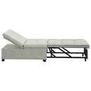 vidaXL Kanapéágy Világosszürke 67 x 194 x 38 cm Bársony