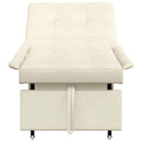 vidaXL Kanapéágy Krém 67 x 194 x 38 cm Bársony