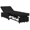 vidaXL Kanapéágy párnával Fekete 67 x 194 x 82 cm Furnér