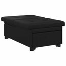 vidaXL Kanapéágy párnával Fekete 67 x 194 x 82 cm Furnér