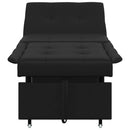 vidaXL Kanapéágy párnával Fekete 67 x 194 x 82 cm Furnér