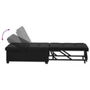 vidaXL Kanapéágy párnával Fekete 67 x 194 x 82 cm Furnér