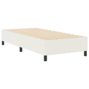vidaXL Boxrugós ágy Krém 90 x 200 cm Bársony anyag