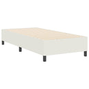 vidaXL Boxrugós ágy Krém 90 x 200 cm Bársony anyag