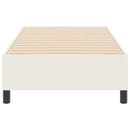 vidaXL Boxrugós ágy Krém 90 x 200 cm Bársony anyag