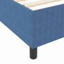 vidaXL Boxrugós ágy Kék 90 x 200 cm Bársony anyag