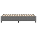vidaXL Boxrugós ágy Világosszürke 100 x 200 cm Bársony anyag