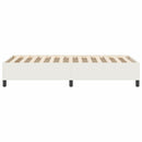 vidaXL Boxrugós ágy Krém 100 x 200 cm Bársony anyag