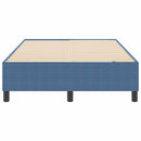 vidaXL Boxrugós ágy Kék 120 x 190 cm Bársony anyag