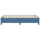 vidaXL Boxrugós ágy Kék 120 x 190 cm Bársony anyag