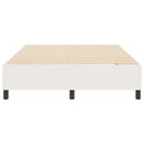 vidaXL Boxrugós ágy Krém 140 x 200 cm Bársony anyag