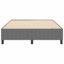 vidaXL Boxrugós ágy Világosszürke 160 x 200 cm Bársony anyag