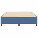 vidaXL Boxrugós ágy Kék 160 x 200 cm Bársony anyag