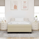 vidaXL Boxrugós ágy Szürke zöld 160 x 200 cm Bársony anyag